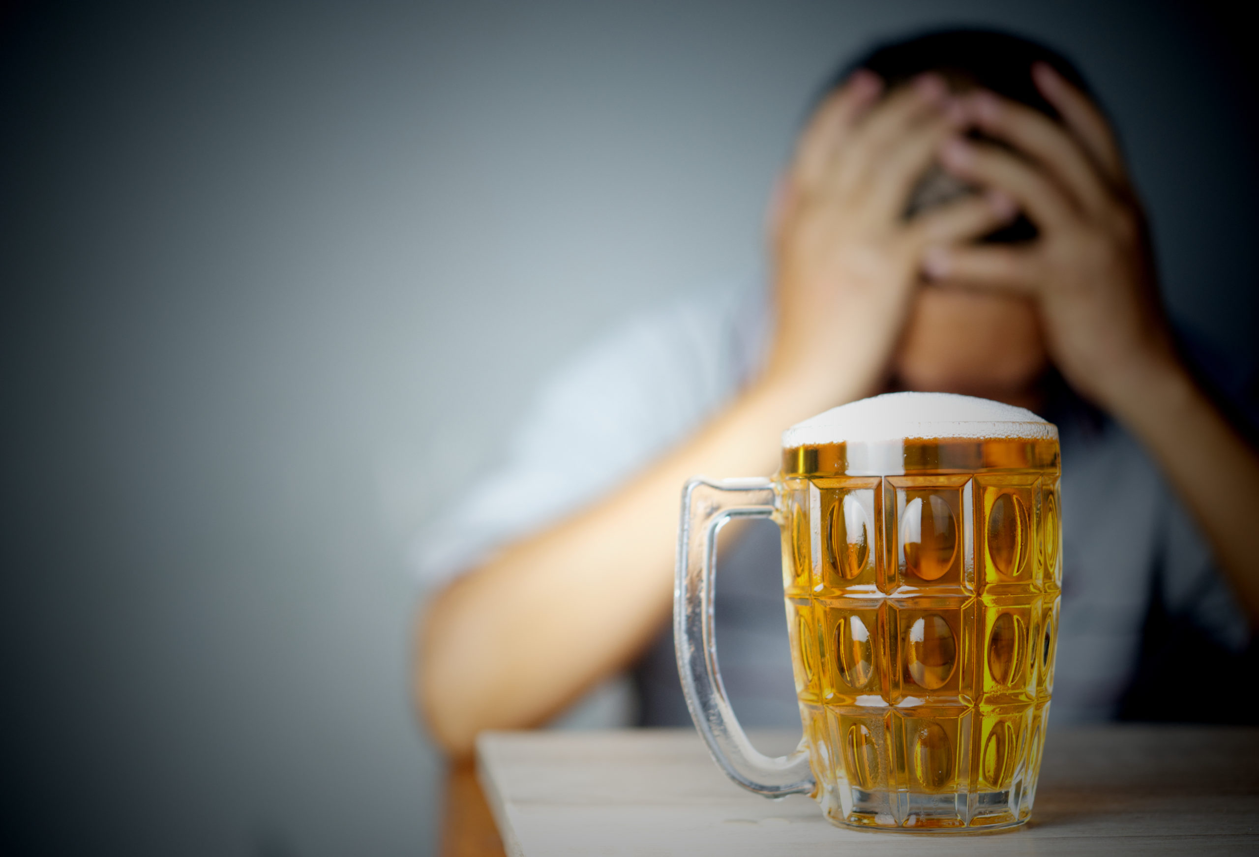 Concept of Withdrawal Symptoms from alcohol or Alcoholic disease